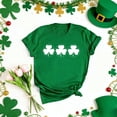 thumbnail image 4 of LEKWK St Patricks Day Shirt Women Clover Mandala Art Casual Tops Short Sleeve Basic Tees Crew Neck Geometric Flower Spring Clothing, 4 of 7