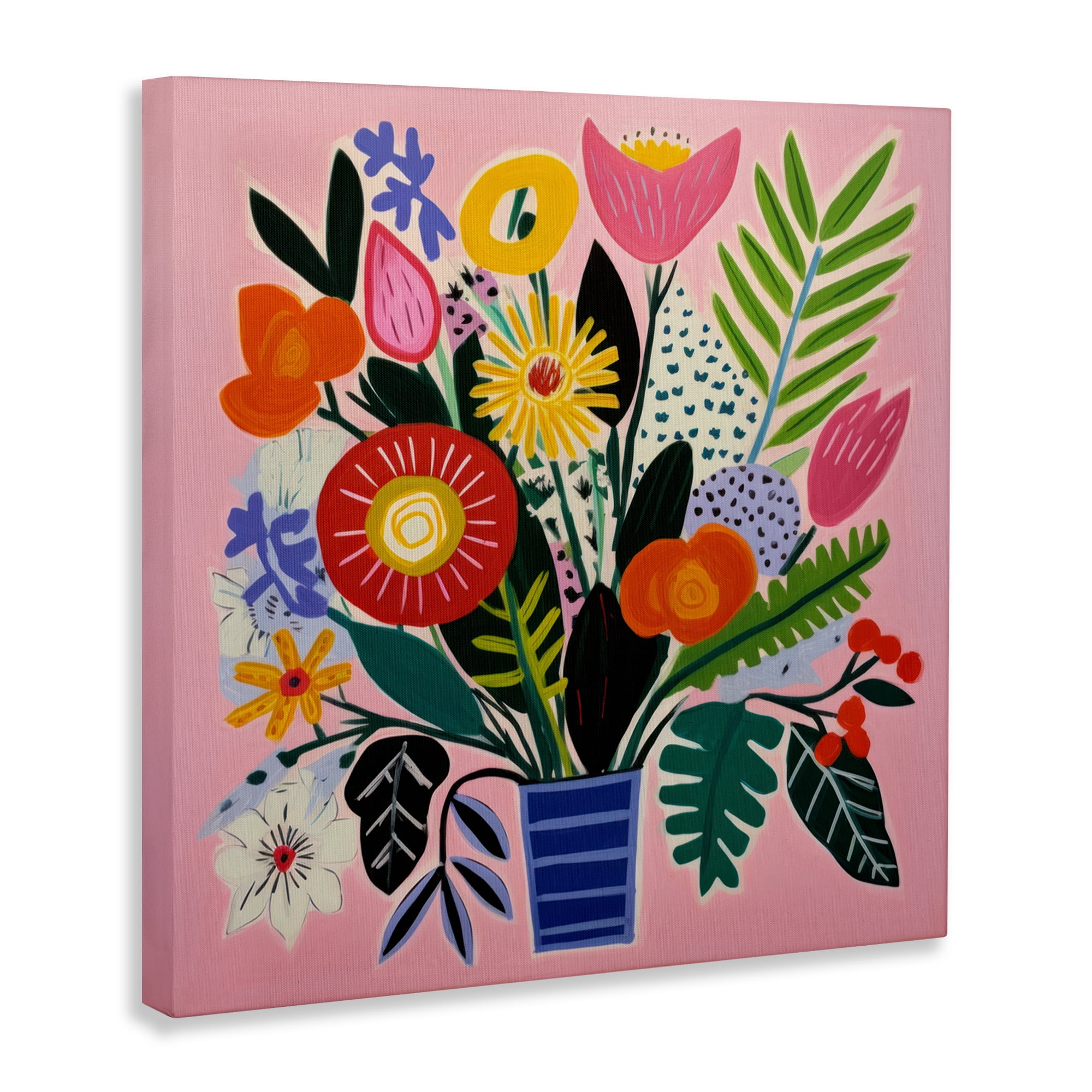 Stupell Industries Floral Flourish Summer Bouquet Canvas Wall Art, design by Lazar Studio