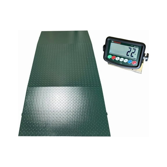 US-E2424 "Etek" 2x2 Floor Scale & Two Ramps (2,500 lb x 0.2 lb)