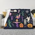 thumbnail image 1 of XMXT Throw Blanket, Funny Cartoon Halloween Design Machine Washable Blankets for Sofa, 40 x 30 inches, 1 of 9