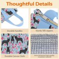 thumbnail image 4 of French Bulldog and Flower Insulated Lunch Bag for Women & Adults,Large Portable Soft Cooler Lunch Bag,Thermal Food Storage Tote with Pearl Cotton,8.66L,8.75x5.75x9.5 Inch, 4 of 6