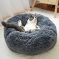 thumbnail image 1 of Soft Plush Round Pet Bed Cat Soft Bed Cat Bed for Cats Small Dogs, 1 of 5