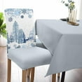 thumbnail image 2 of Chair Covers for Dining Room Set of 6,Winter Season Snowy Forest Stretch Seat Protector Removable Washable Chairs Slipcovers for Kitchen Banquet Wedding Hotel,Christmas Tree Elk Snowflakes, 2 of 6