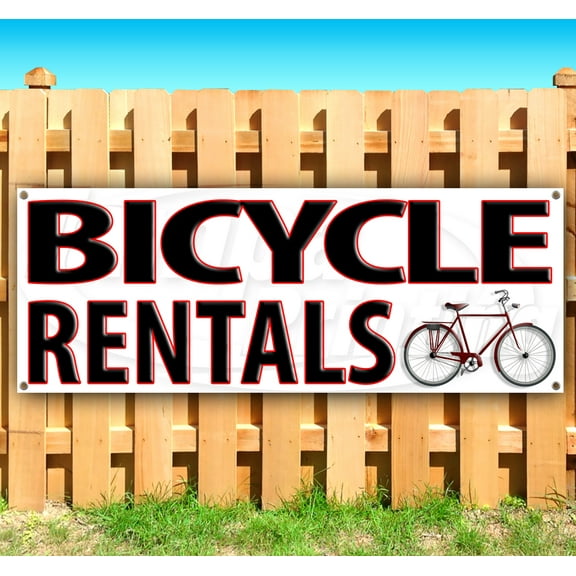 Bicycle Rentals 13 oz Vinyl Banner With Metal Grommets