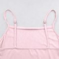 thumbnail image 5 of Karight Womens 2-Piece Ribbed Camisole & Shorts Set Spaghetti Strap Crop Top High Waisted Ruffle Hem Casual Lounge Party Outfits, 5 of 8