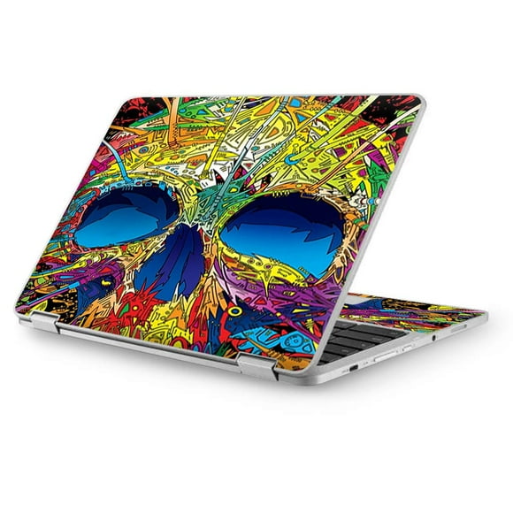 IT'S A SKIN Chromebook 12.5 Laptop Notebook Skins Vinyl Stickers Cover Decals Wrap - Colorful Skull 1