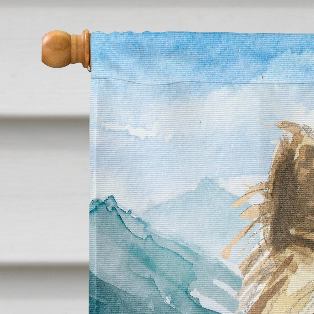 Mountain Flowers Cairn Terrier Flag Canvas House Size