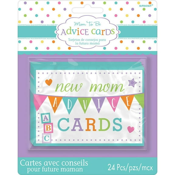 New Mom Advise Cards 24 Cards In A Pack