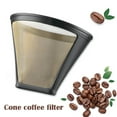 thumbnail image 3 of CAROOTU Stainless Steel Coffee Filter Strainers Reusable Coffee Dripper Handmade Coffee Accessories for Home, 3 of 6