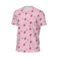 thumbnail image 6 of Wukai Strawberries Print Men's Short-Sleeved Mesh T-Shirt,Quick-Dry Short Sleeve Workout T-Shirt-X-Large, 6 of 8
