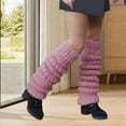thumbnail image 2 of Knitted Leg Warmers for Women and Girls, Calf Cuffs In Braid Pattern for Indoor/Outdoor, Thick Boot Covers Foot Warming Covers, 2 of 4