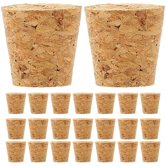 COSMOBETTY Bottle Corks Stoppers Replacement Corks Wood 50Pcs 0.6X0.5X0.5In