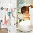 thumbnail image 7 of Yayeee 2 Pack Hand Towels for Bathroom 100% Cotton 16" x 28" Soft Absorbent Kitchen Towel, Colorful Butterflies, 7 of 7