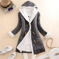 thumbnail image 2 of Cardigan For Women Casual Knit Button Long Sleeve Thick Warm Hooded Women's Cardigans, 2 of 9