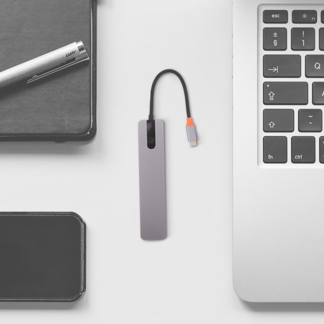 FELTECHELECTR Adaptador Multipuerto Tipo C Para Laptop Compatible Con Varias Marcas Y Dispositivos USB
