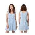 thumbnail image 2 of LMLYSoH Women Lace Mini Dress Bow Straps Buttons Front Summer Sleeveless Dress, 2 of 9