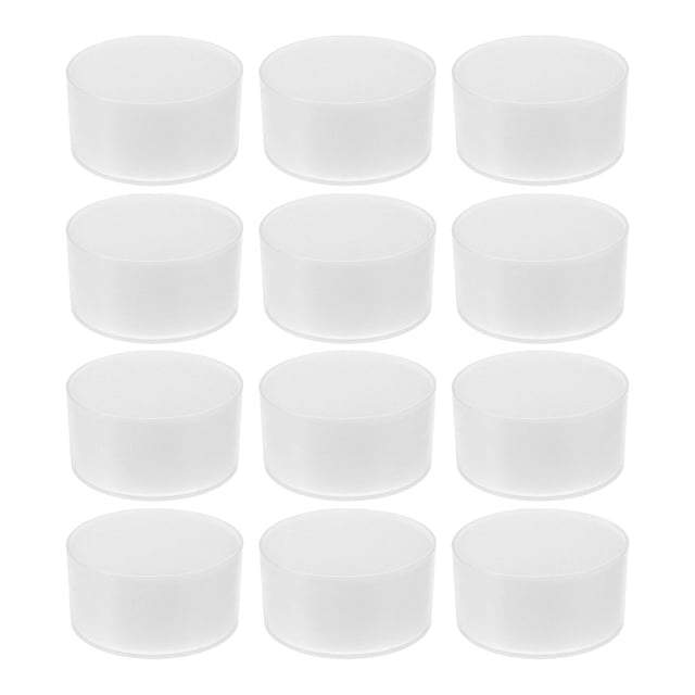 AURARMLET 12Set Round Desktop Moistener Transparent Sponge Counting Cash Accessory for Bank Operations