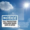 thumbnail image 6 of (2 Pack) Fall Protection Required When Gate Is Open OSHA Notice Sign, 6 of 7