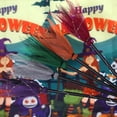 thumbnail image 4 of Halloween Witch Broomstick Prop - Grey - Removable Mesh Decoration for Costume Parties, Cosplay, or Photo Booth Accessories, 4 of 9