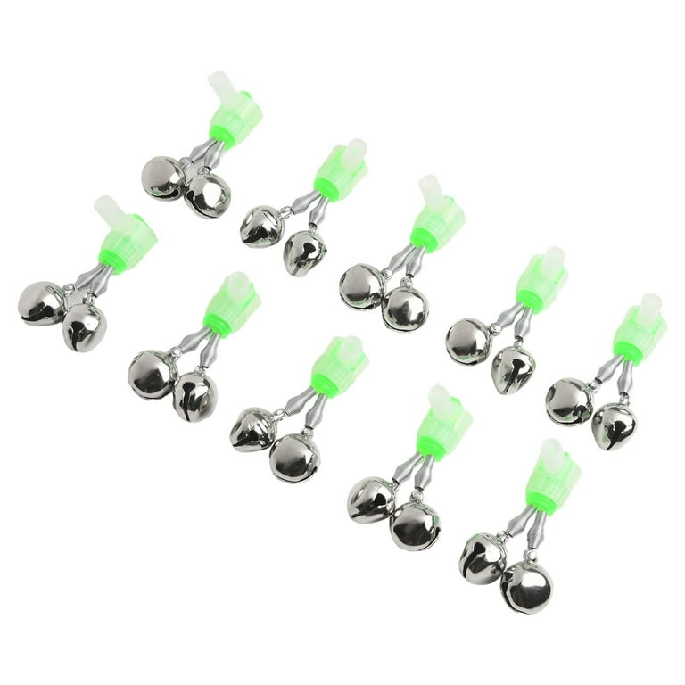 10pcs Fishing Bite Alarm Double Fishing Rod Bell Twin Ring Bells with Clip  - Walmart.com