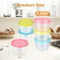 thumbnail image 2 of 6 Pcs Small Kitchen Storage Containers with Lids, 160ML Airtight Food Container Set, Small Kitchen Storage Containers with Lids for Lunch, Yogurt (Ye, 2 of 4