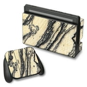 Skin Decal For Nintendo Switch Vinyl Wrap / White Purple Crystals Geode Stone