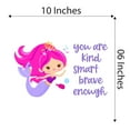 thumbnail image 4 of Kind Brave Smart Enough Mermaid Vibes Seahorse Statfish Princess Fish Starfish Queen Sweet Dreams Bedtime Unicorn Lovely Dear Dream Holiday Gift Decorating Wall Decal Sticker - Size: 10 In X 6 In, 4 of 5