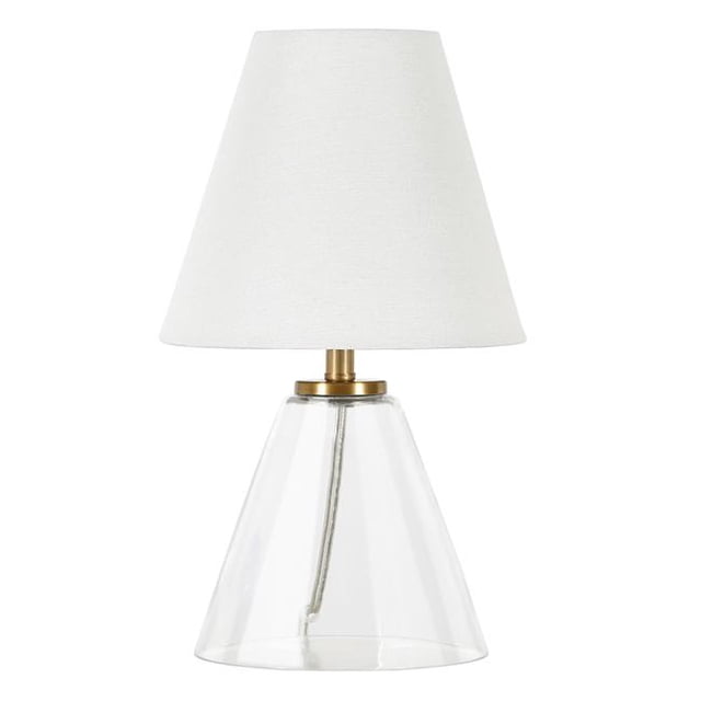 Hudson & Canal ML0918 Makenna Mini Lampe de Table en Verre Clair