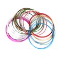 thumbnail image 4 of 4x 50Pcs 1mm Multicolor Thin Hoop Bracelet Brazalete Brazalete Mujer - Multicolor SM SunniMix brazalete delgado, 4 of 8