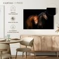 thumbnail image 5 of Elephant Stock Horse Duo Wall Art - Horizontal Canvas Wall Art - Living Room Wall Decor - Photography Animal Canvas - Brown And Red Decor - 24" x 16", 5 of 8