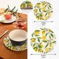 thumbnail image 3 of Lemon 2 Pack Pot Holders Trivets, Heat Resistant Hot Pads for Kitchen Table Decoration Trivets for Hot Dishes/Pot/Bowl/Teapot/Hot Pot Holders, 7" + 9.45", 3 of 7
