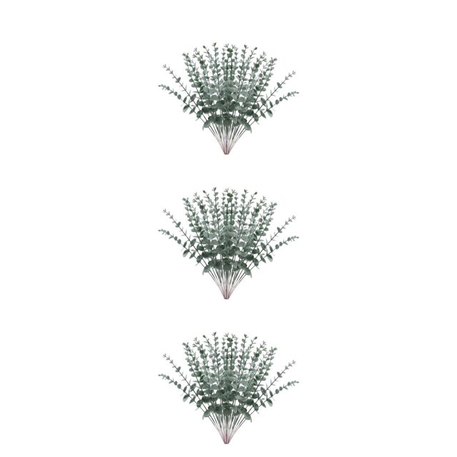 Injueey 12 Uds. Ramo de plantas simulado de plástico de bajo precio con alambre de hierro de alta rentabilidad con plasticidad arbitraria Type1 NO1