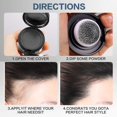 thumbnail image 3 of Aliver Hairline Shadow Powder Unisex (Black), Instant Cover Thinning Hair, Waterproof Hair Line Filler, 3 of 8