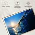 thumbnail image 6 of Elephant Stock Blue Ocean Wave Wall Art - Horizontal Canvas Wall Art - Living Room Wall Decor - Beach Canvas - Blue And Yellow Decor - 48" x 32", 6 of 8