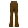 thumbnail image 6 of XFLWAM Corduroy Pants for Women Vintage High Waist Casual Wide Leg Trousers Plus Size Loose Comfy Lounge Pants with Pockets Brown S, 6 of 9