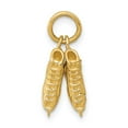 thumbnail image 3 of 14k Yellow Gold 3-D PAIR Of Ice Skates Charm Pendant, 3 of 5