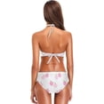 thumbnail image 5 of Dreamtimes Pink Peach Fruit Swimsuits Padded Bikini Sets Sexy Swimwear for Women, Large, 5 of 7
