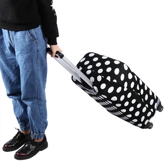 Bolsa Protectora Para Maleta De Viaje Elástica Antiincrustante Con Diseño De Cinta Mágica, Patrones Vívidos Para Una Apariencia única, 3 Tamaños Disponibles Para Casi