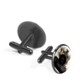 thumbnail image 2 of Turntable Men's Silver Stainless Steel Cufflink Set for Formal Attire, Made of High-Quality Materials, Ideal for Business Meetings and Weddings, 2 of 6