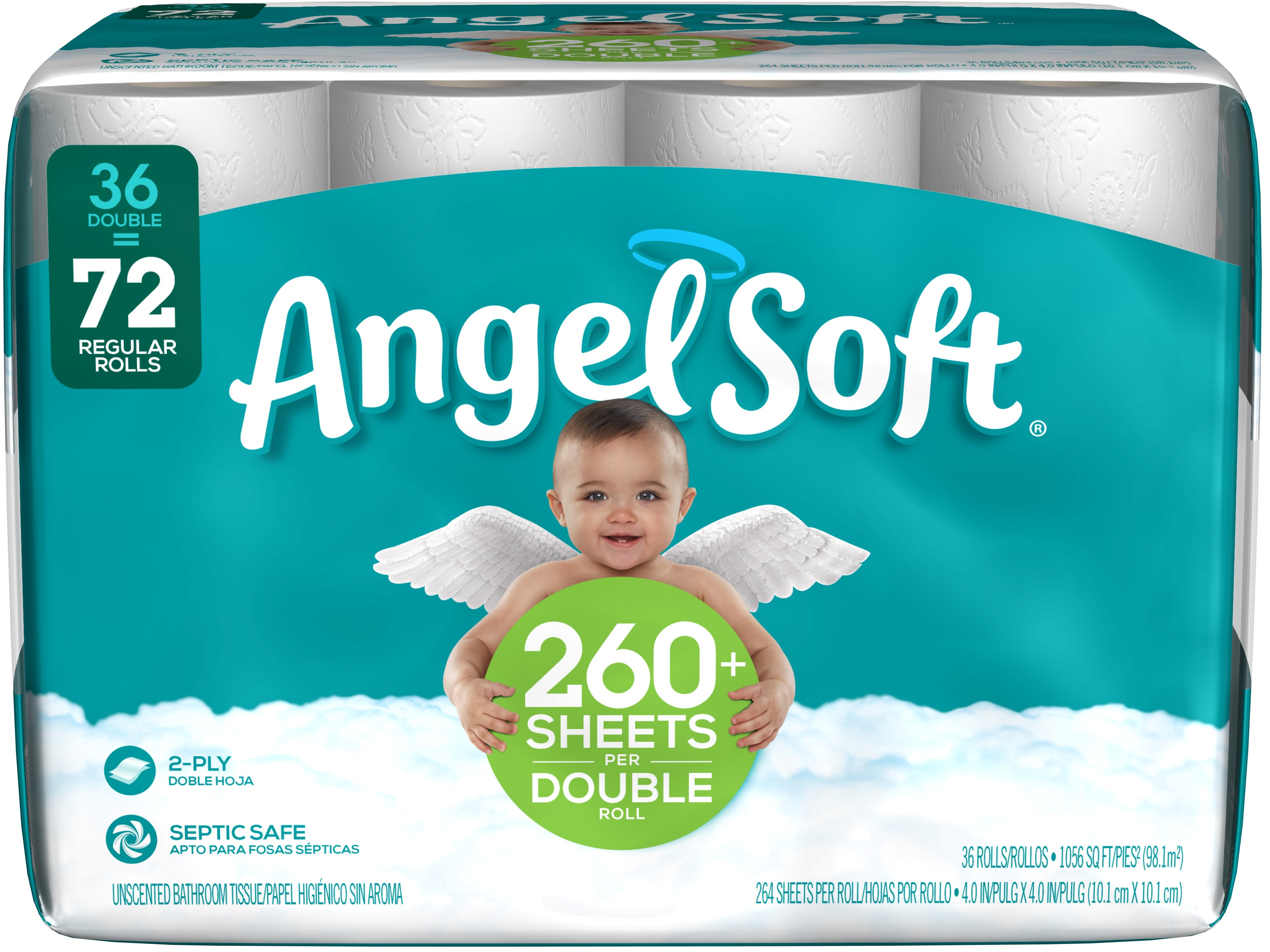 Angel Soft Toilet Paper, 36 Double Rolls (= 72 Regular Rolls) - image 3 of 12