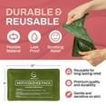 thumbnail image 3 of 2 Pack Reusable Ice Packs for Injuries - Soft Ice Pack with Velvet Soft Fleece Fabric | Flexible Hot and Cold Gel Ice Pack Set- Cold Packs for Injuries, Knee, Back, Neck Pain - 10 x 6, Green, 3 of 7