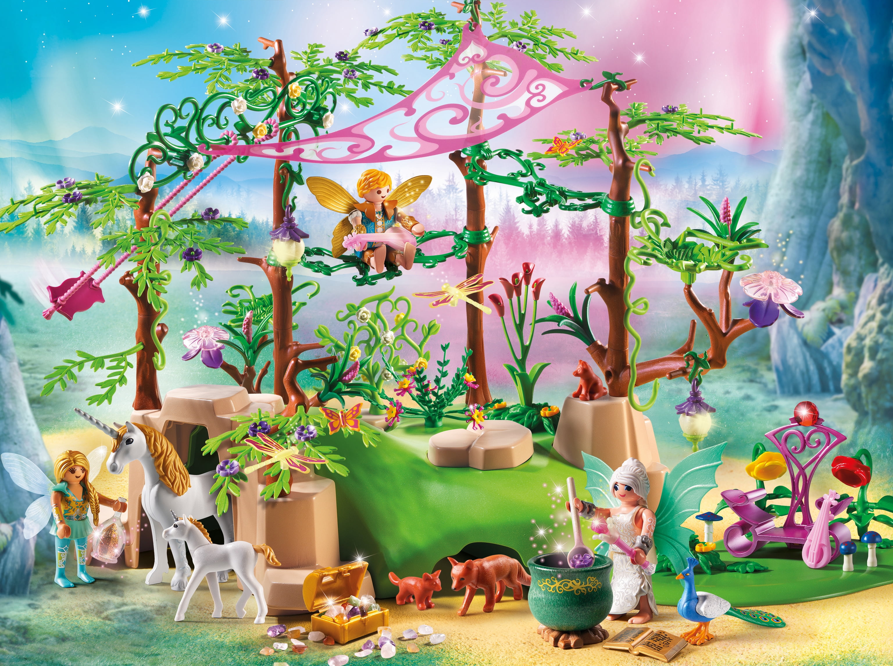 PLAYMOBIL Magical Fairy Forest Toy building Set for Kids Accessories