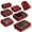 Red, variant on 7 Pcs Packing Cubes for Travel Organizer Tear-Resistant with Number Icon Handle Storage Bags for Carry on Bag for Clothes Shoes, Red