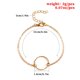 thumbnail image 5 of Tobillera Universal Sonducket joyería estética accesorio de moda color Oro, 5 of 6