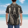 thumbnail image 4 of Disketp Vintage Ram Pilot Hawaiian Shirts for Men,Mens Casual Short Sleeve Button Down Shirts Beach Shirt,X-Large, 4 of 7