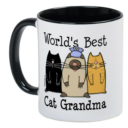 CafePress - World's Best Cat Grandma Mug - Unique Coffee Mug, Coffee Cup