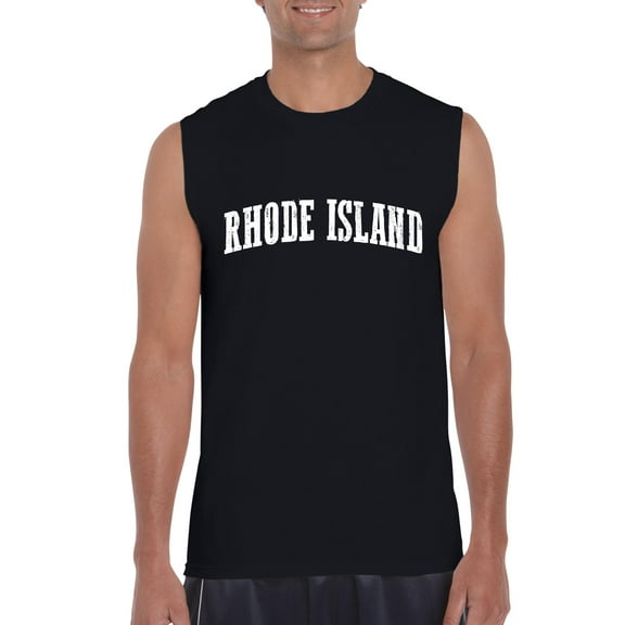 Artix - Men's Graphic T-Shirt Sleeveless, up to Men Size 3XL - Rhode Island