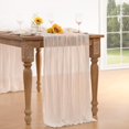 thumbnail image 6 of Table Runner Summer Sheer  Cloth Table Runner  Gauze  Summer Table Decorations for Wedding Bridal Girl Baby Shower Sweet  Party Decor, 6 of 6
