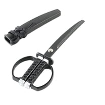 Ninja Katana Sword Black Scissors with Display Stand
