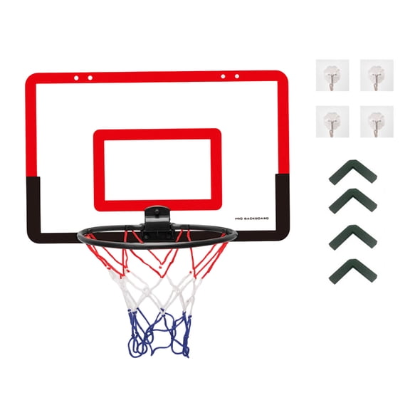 Folding Basketball Stand Small Home Exercise Basketball Hoop Indoor Shootings Stand Wall Mounted Backboard Easy Install